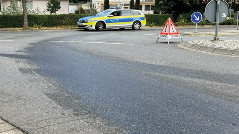 Dieselspur erfordert größeres Aufgebot von Feuerwehr und Polizei