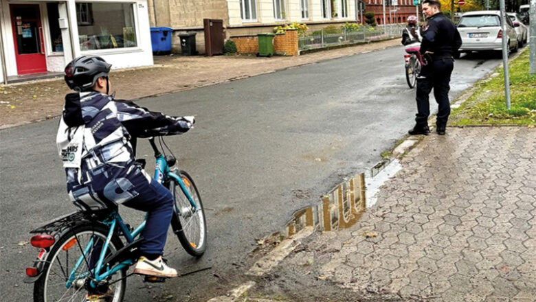 Erfolgreiche Fahrradprüfung an der Bürgerschule Alfeld
