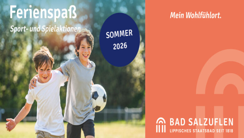 Sportlich unterwegs in Bad Salzuflen mit dem neuen „Ferienspaß“-Sommerheft