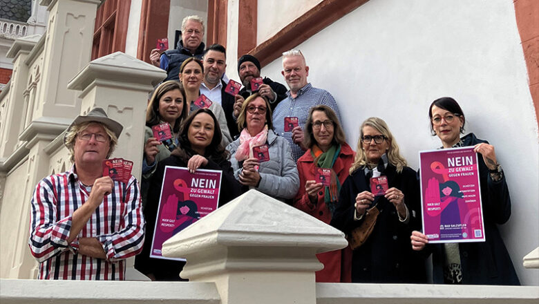 Gastronomie, Innerwheel Club & Stadtverwaltung setzen ein Zeichen gegen Gewalt an Frauen