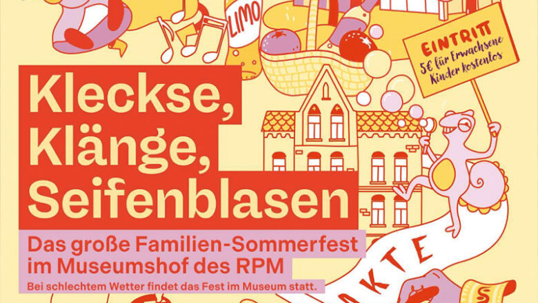 Kleckse, Klänge, Seifenblasen: RPM lädt zum Familien-Sommerfest in den Museumshof ein
