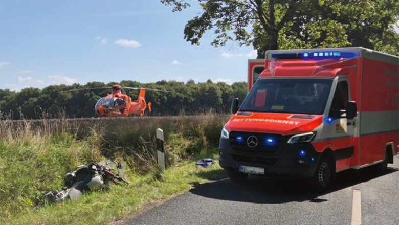 Verkehrsunfall mit schwerverletztem Motorradfahrer bei Bockenem