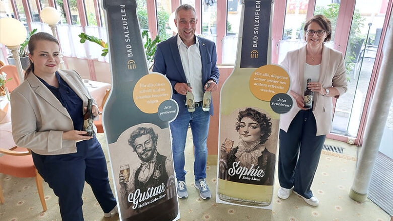 Neue Getränkespezialitäten „Gustavs Helles Sole-Bier“ & „Sophies Sole-Limo“