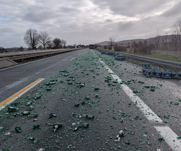 Verkehrsunfall mit Vollsperrung der BAB 39