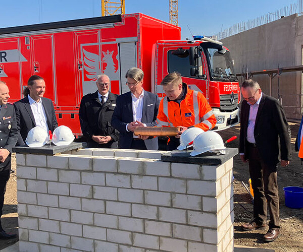 Grundstein für Gefahrenabwehrzentrum gelegt