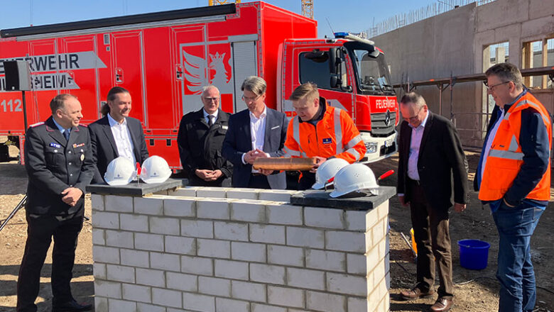 Grundstein für Gefahrenabwehrzentrum gelegt